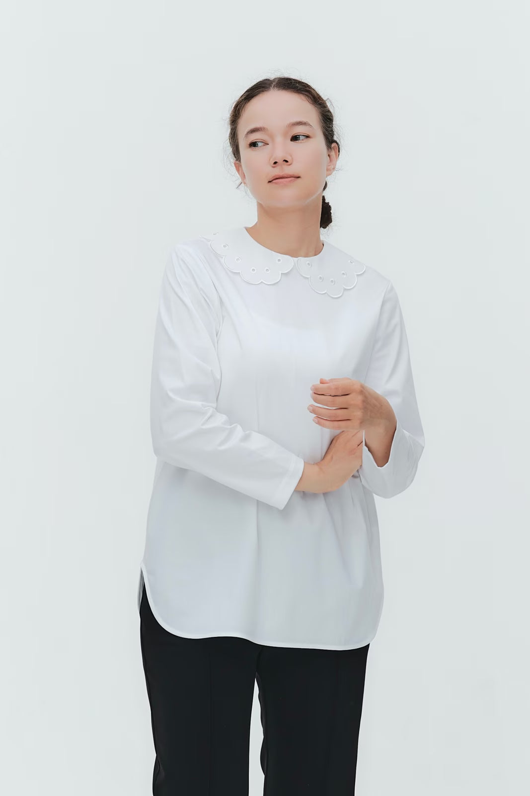 ブルーミングスカラップロンTee – yori shirocon ブルーミングスカラップロンTee – yori shirocon