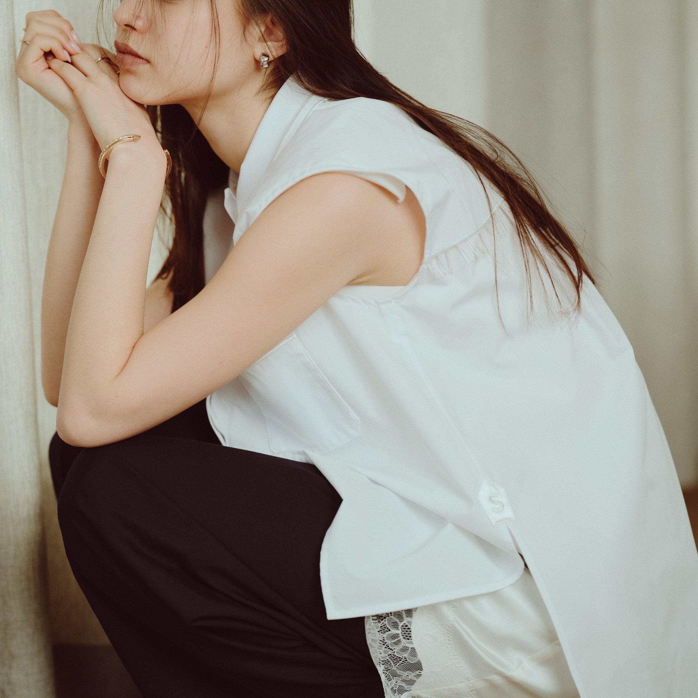 【京都伊勢丹pop up展開商品】Fringe Sailor Blouse