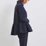 ラウンドカラードレスブラウス