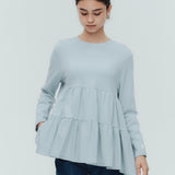 ベーシック裏毛ティアードカットソー