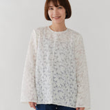 レースジャガードブラウス
