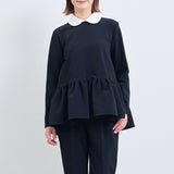 ラウンドカラードレスブラウス