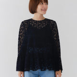 フロッキーレースティアードブラウス