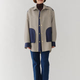 リバーシブルチェックシャツジャケット