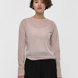 シアーベロアバックレスTee