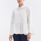 ラウンドカラードレスブラウス