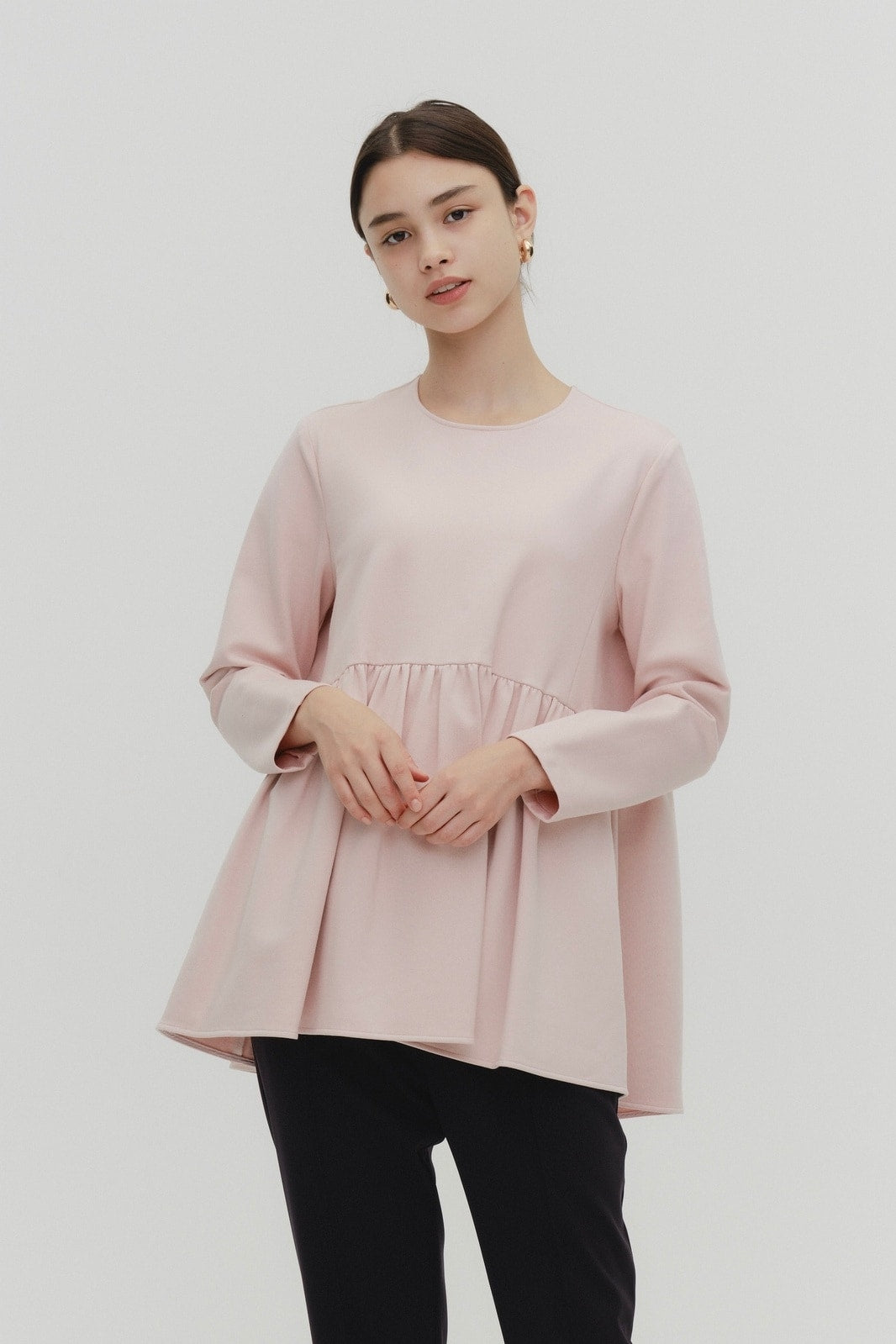 ぬくぬくギャザーブラウス