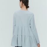 ベーシック裏毛ティアードカットソー