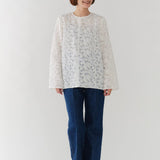 レースジャガードブラウス