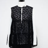 フロッキーレースティアードジレ