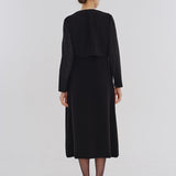 シアースリーブブラックフォーマルセット