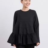 ぬくぬくティアードフリルブラウス