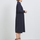 ラウンドカラードレスワンピース