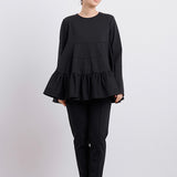 ぬくぬくティアードフリルブラウス