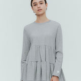 ベーシック裏毛ティアードカットソー