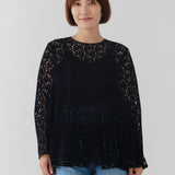 フロッキーレースティアードブラウス