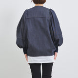 バルーンデニムブルゾン