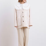 ウールモヘアシャギージャケット