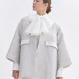 リボンジャガードテントコート