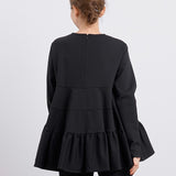 ぬくぬくティアードフリルブラウス