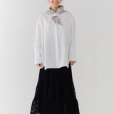 ループスカーフブラウス