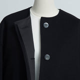 ウールノーカラーコート