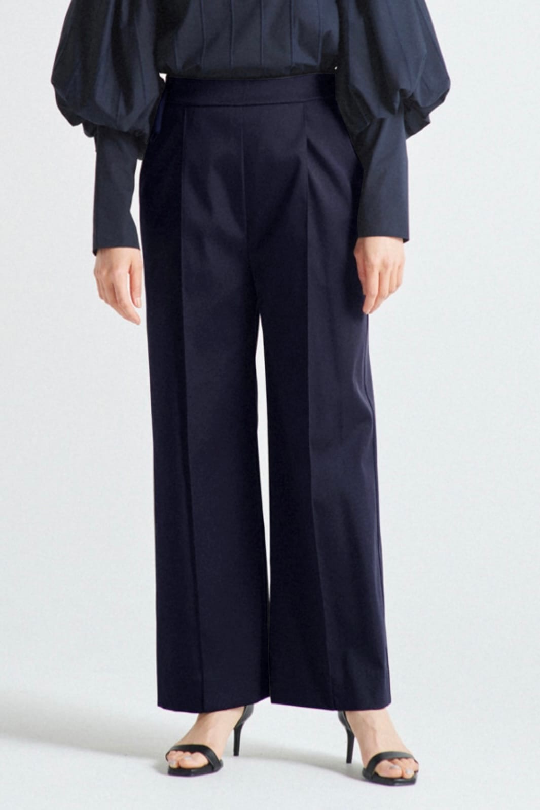 ウィンターサテンワイドパンツ