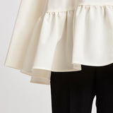 ラウンドカラードレスブラウス