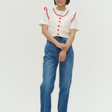 Audreyテーパードデニム
