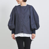 バルーンデニムブルゾン