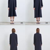 ラウンドカラードレスワンピース