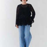 フロッキーレースティアードブラウス