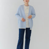 圧縮ニットレイヤードカーディガン