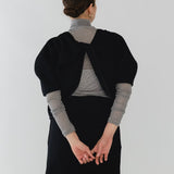 バックツイストウールトップス