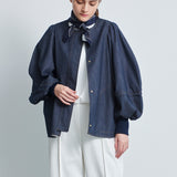 バルーンデニムブルゾン