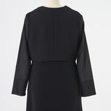 シアースリーブブラックフォーマルセット