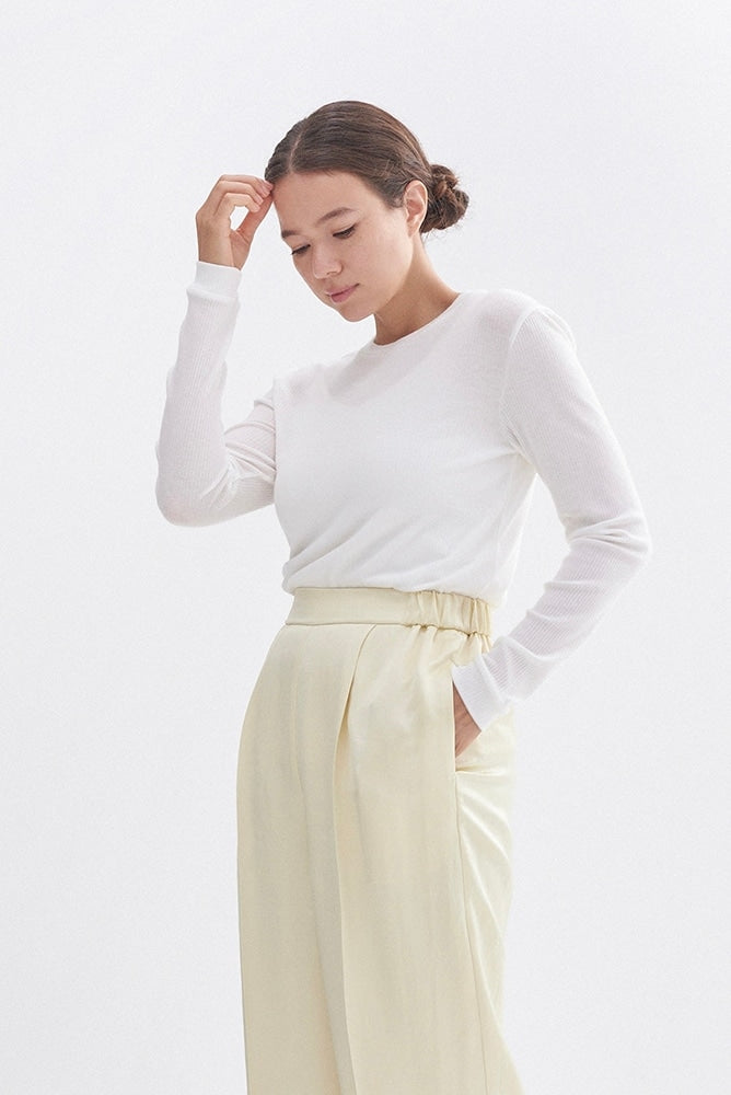 カシミヤシルクシアーテレコロンTee