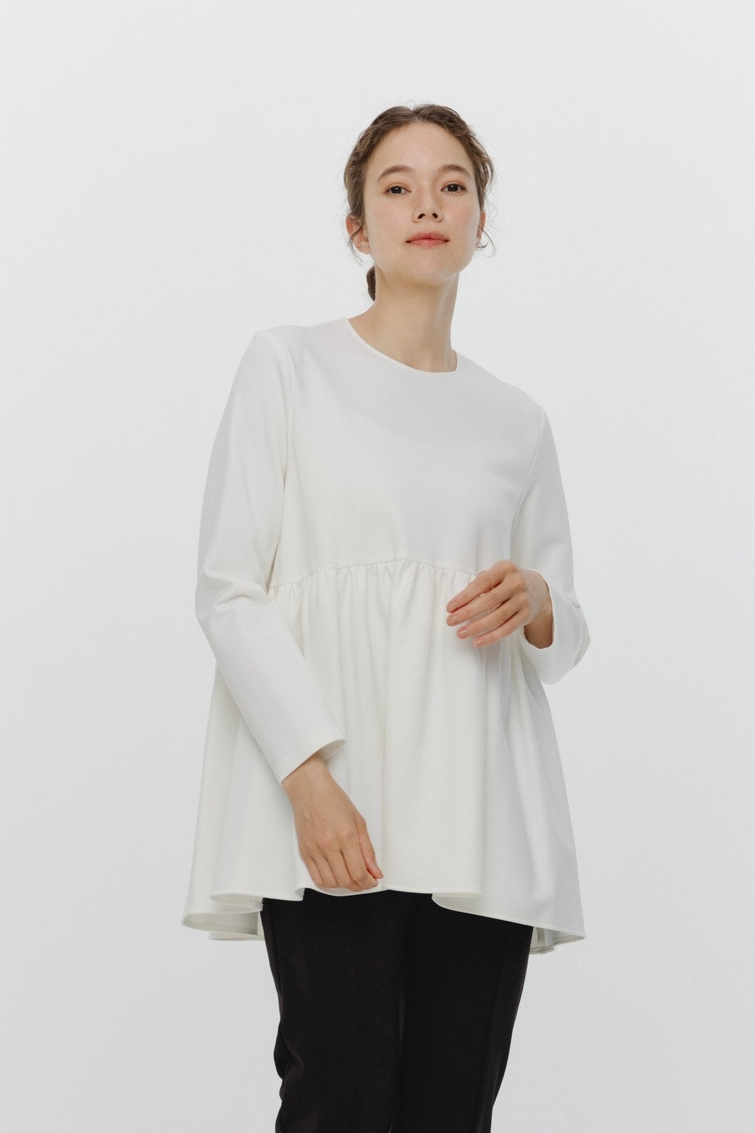 ぬくぬくギャザーブラウス