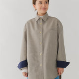 リバーシブルチェックシャツジャケット