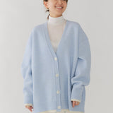 圧縮ニットレイヤードカーディガン