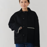 ハマグリウールショートコート