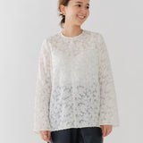 レースジャガードブラウス
