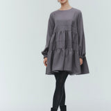 ランダムティアードショートドレス