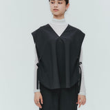 ハンサムVネックリボンジレ