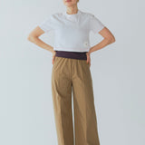 Uネックコットンタンクトップ