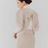 バックツイストウールトップス