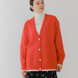 圧縮ニットレイヤードカーディガン