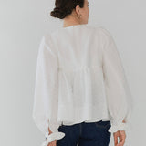 スノージャガードギャザーブラウス