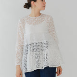 フロッキーレースティアードブラウス