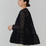 フロッキーレースティアードブラウス